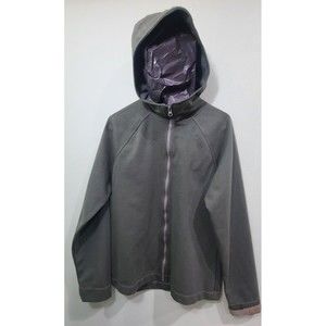 Massif Prototype Jacket Green Full Zip Hooded Size WM Women's Medium Raglan